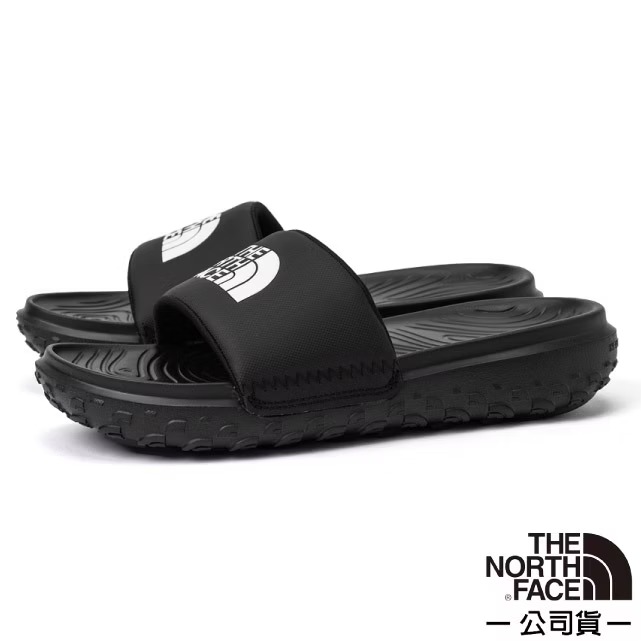 【The North Face】女NEVER STOP CUSH SLIDE LOGO輕便拖鞋/8A99-KX7 星際黑✿30E010